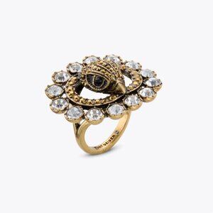 Kurt Geiger London Crystal Eagle Cocktail Ring Sz7/8/9
